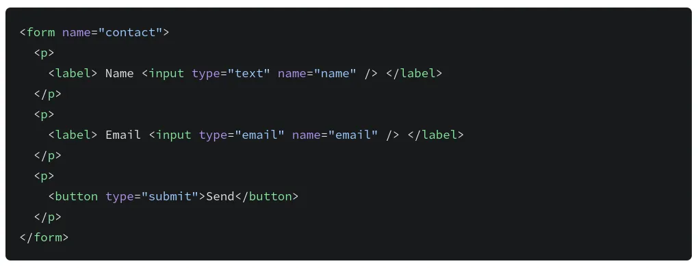 Code block with syntax highlighting