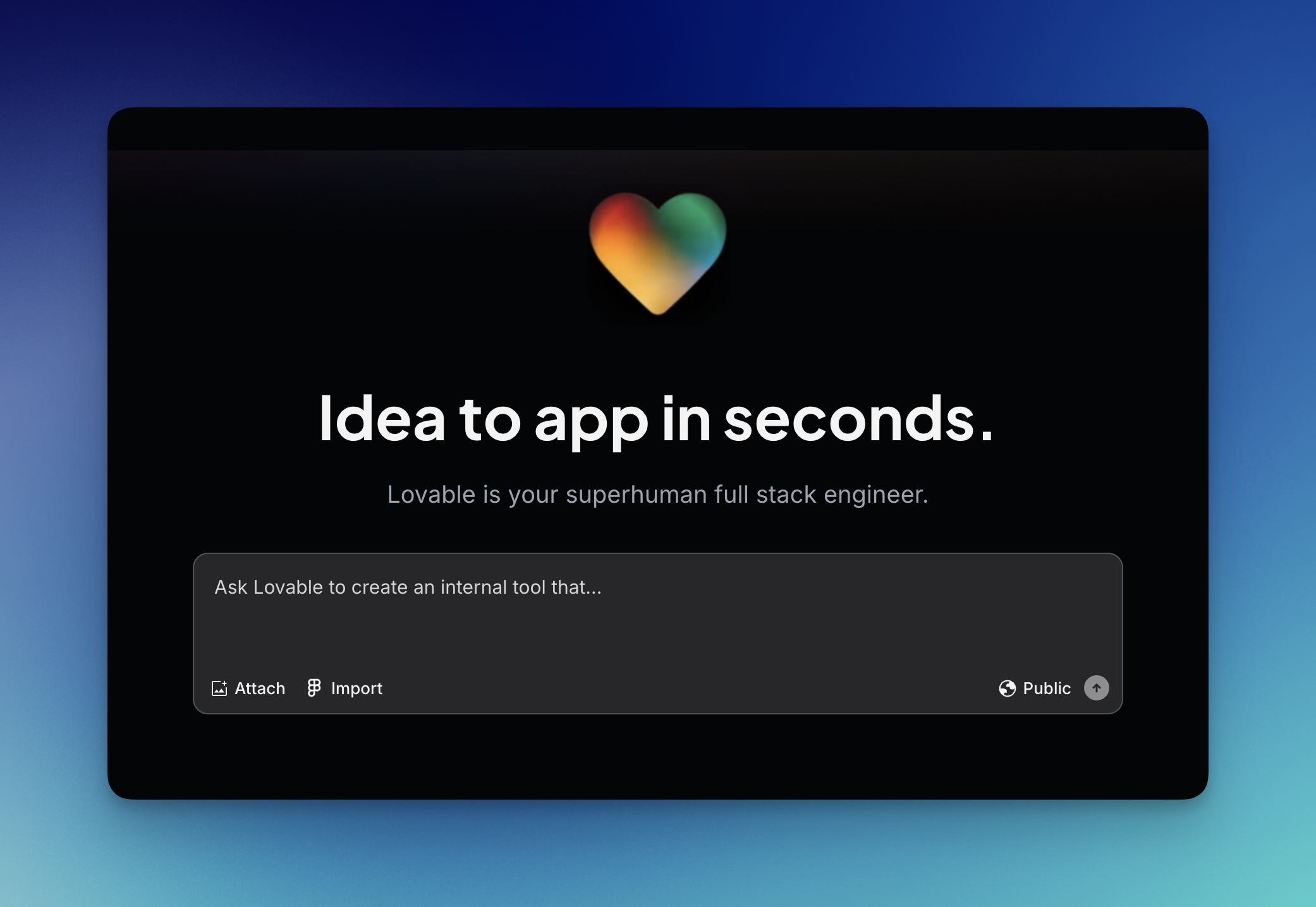 Lovable's new site prompt